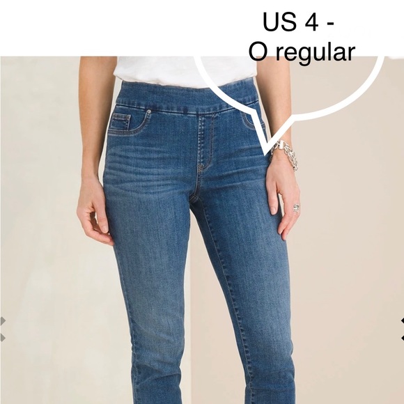 Pull On Jegging Ankle Jean Chicos US 4 Size O regular Small - Picture 1 of 9